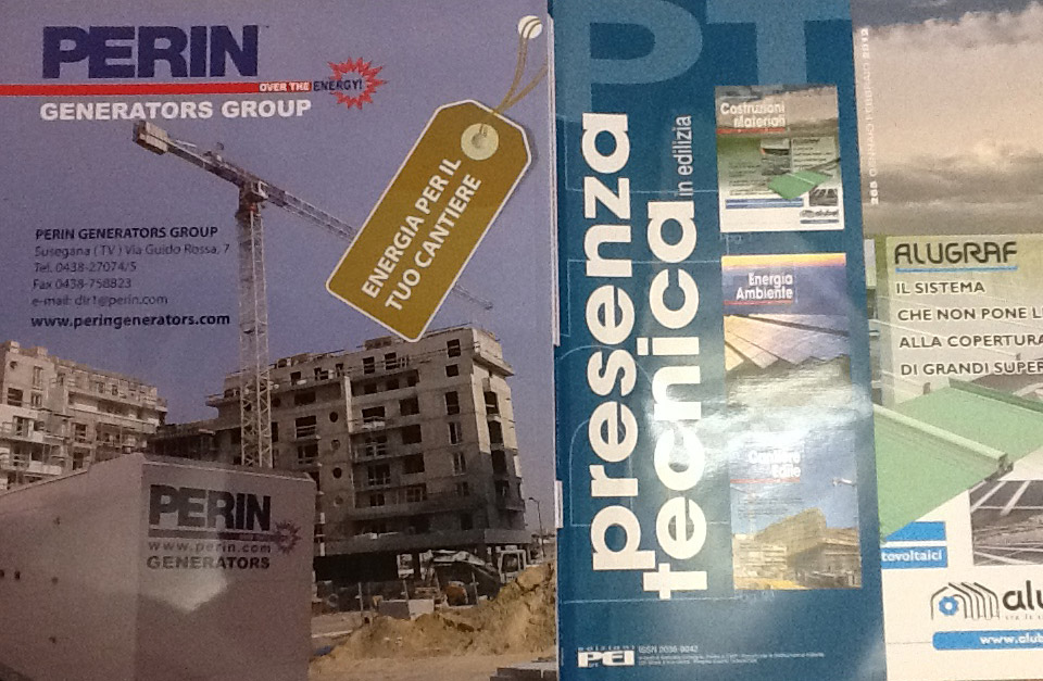 Perin Generators sulla rivista “Presenza tecnica in edilizia”