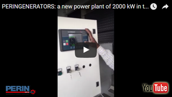 PERINGENERATORS video: a new power plant of 2000 kW in the desert