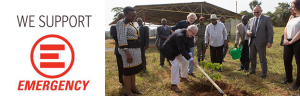 PERINGENERATORS insieme a Renzo Piano per la posa della prima pietra del nuovo ospedale di EMERGENCY (Entebbe, Uganda)