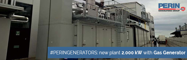 PERINGENERATORS: nuovo impianto 2.000 kW con Generatore a Gas
