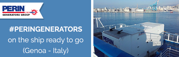 PERINGENERATORS on the ship ready to go (Genova – Italy)