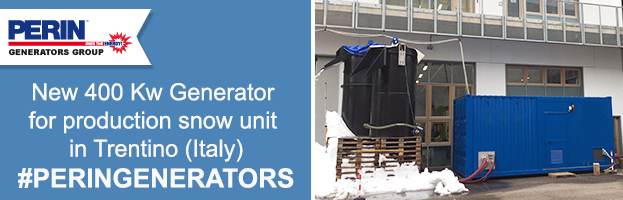 400 Kw Power Generator for production snow unit in Trentino (Italy)